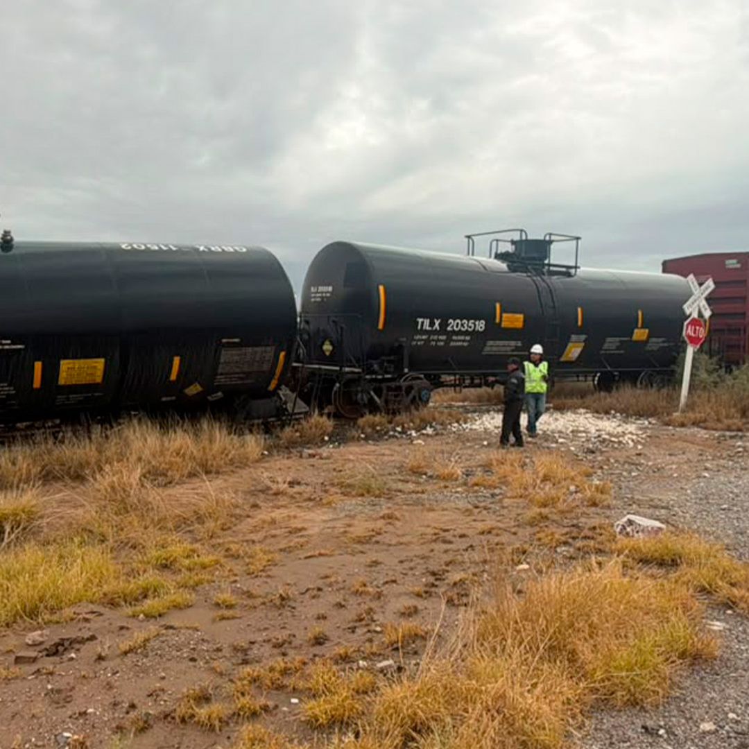 Se Descarrila Tren que Transportaba Amoníaco en Gómez Palacio, Durango